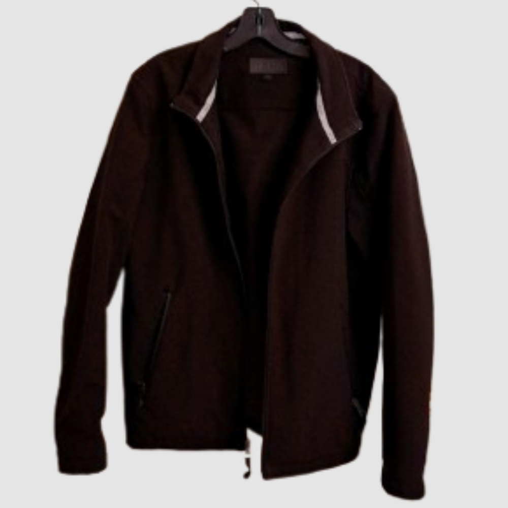 GUESS Black Jacket Zip Up Water Resistant